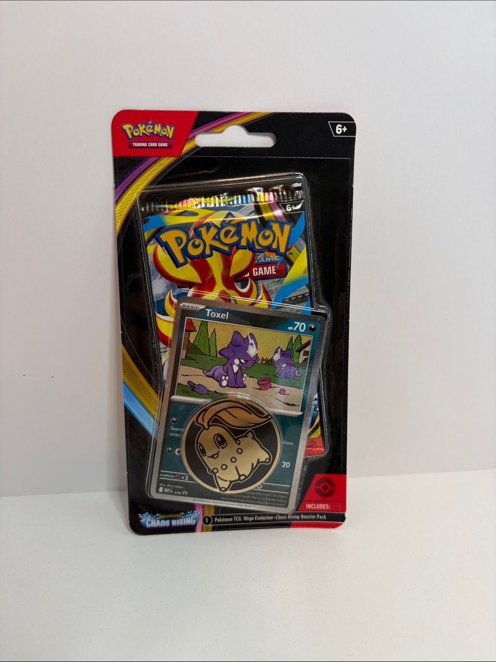 Pokemon Toxel TCG Pack with Black & Multicolor Artwork